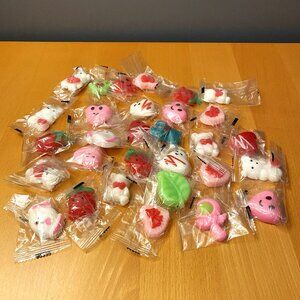 30 Packs of Valentine’s Day Kawaii Mochi Squishy Toys Party Favors